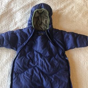 REI down snowsuit infant 6 mos blue
